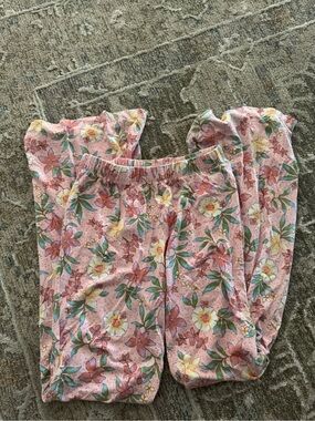 Billabong Pink Floral Kids Leggings